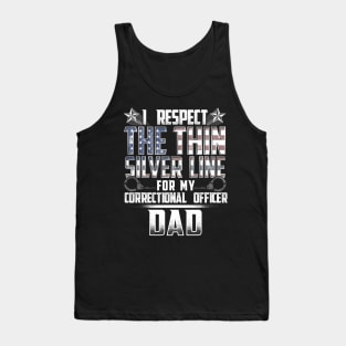 Correctional Office Dad Thin Silver Line Tank Top
